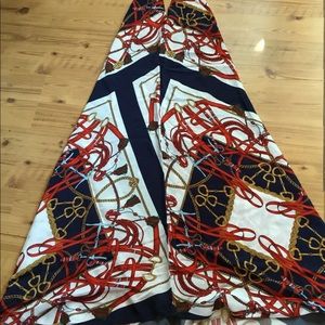 New Zara maxi dress multi colored size m